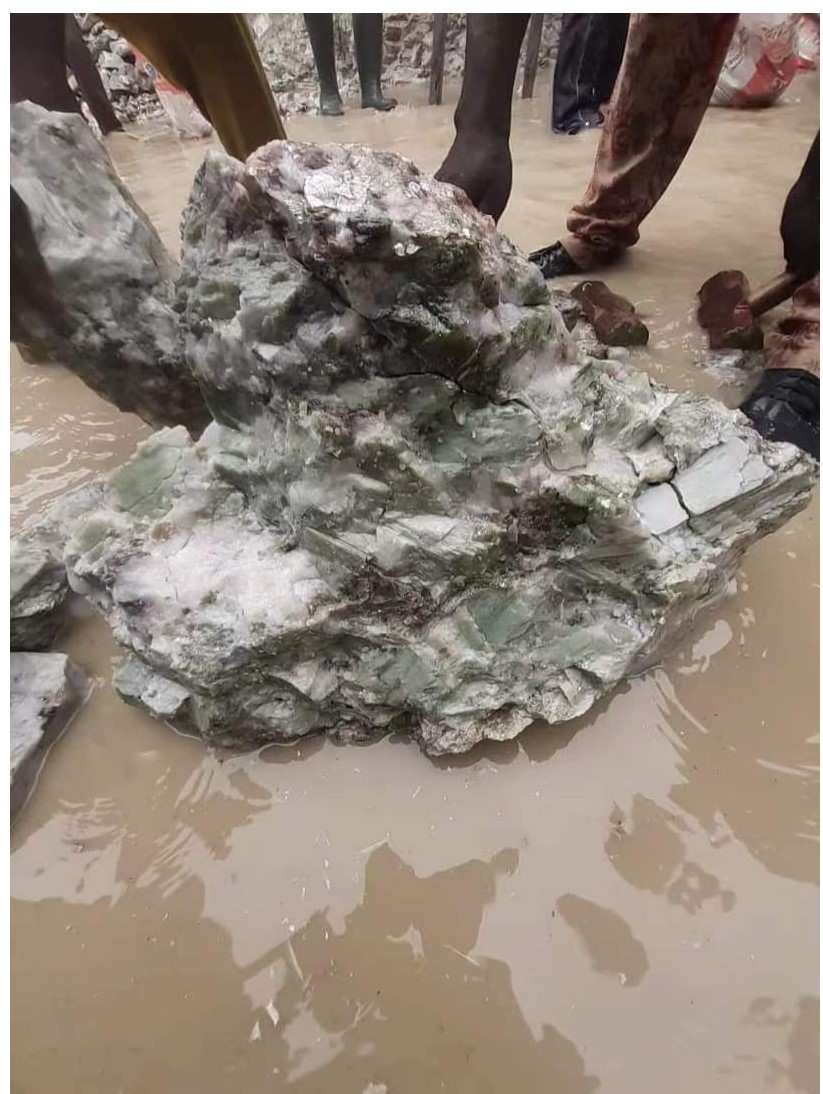 Raw ore materials